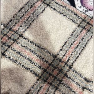 Cozy oversized plaid wrap/scarf